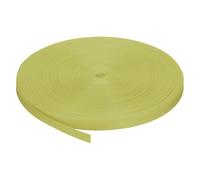 QUARKZMAN Correa de Nylon Plana de 1cm 50 Yardas Amarillo Limón para Reparación de Equipos de Bricolaje al Aire Libre, Mochila, Portaequipajes, Manualidades