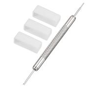 QUARKZMAN Correas de Banda de Reloj Anillos de Fijación de Goma | 1 Set, de 20mm de Ancho, Retenedores de Silicona para Reloj Blanco
