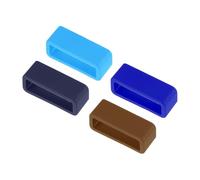 QUARKZMAN Correas de Banda de Reloj, Anillos de Fijación de Goma de 20mm de Ancho, Retenedores de Silicona para Banda de Reloj en Mezcla de Colores 4 Pcs