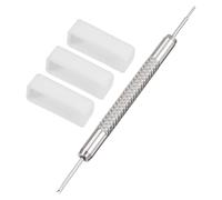 QUARKZMAN Correas de Banda de Reloj, Anillos de Fijación de Goma de 22mm de Ancho, Retenedores de Silicona para Reloj Blanco 1 Set