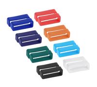 QUARKZMAN Correas de Banda de Reloj, Anillos de Fijación de Goma de 24mm de Ancho, Retenedores de Silicona para Banda de Reloj, Mezcla de Colores, 1 Set