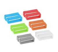 QUARKZMAN Correas de Banda de Reloj, Anillos de Fijación de Goma de 26mm de Ancho, Retenedores de Silicona para Banda de Reloj en Colores Variados 1 Set
