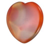 QUARKZMAN Cristales Corazón Piedras Sanadoras ágata Roja Pulgar 1.6"