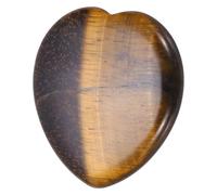 QUARKZMAN Cristales Corazón Piedras Sanadoras Ojo De Pulgar Natural Amor Energía Positiva FENG Shui Palma Piedra Preciosa Preocupación 1.6" Para Equilibrio Meditación Alivio Estrés