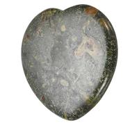 QUARKZMAN Crystals Heart Healing Stones Dragon Red Stone Thumb Natural Love Positive Energy FENG Shui Palm Worry Gemstone 1.6" For Balancing Meditation Anxiety Stress Relief