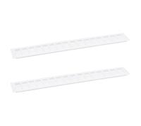 QUARKZMAN Cubierta de Rejilla de Ventilación, 2 Piezas 650 x 100mm - Cubierta de Rejilla de Ventilación de Malla de Aleación de Aluminio, Rejilla de Ventilación (Blanco)