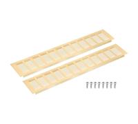 QUARKZMAN Cubierta De Rejilla De Ventilación, 2Pcs 500 x 100mm - Rejilla De Retorno De Aire De Malla De Aleación De Aluminio, Rejilla De Persianas Para Armario O Zapatera (Dorado)