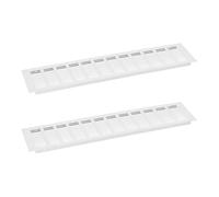 QUARKZMAN Cubierta de Rejilla de Ventilación de Retorno de Aire de Malla de Aleación de Aluminio, 2 Unidades 500 x 100 mm (Plata)