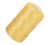 QUARKZMAN Cuerda de Nailon 2.5mm x 218 Yardas - Cordón de Macramé, Hilo Trenzado, Cuerda Suave para Fabricación de Joyería, Manualidades DIY, Color Dorado