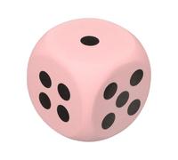 QUARKZMAN Dado De Espuma 8cm/3.15inch EVA Dado De 6 Caras Bola Anti Estrés Bloques Apretables para Juegos De Mesa Aliviar Estrés Ansiedad (Rosa)