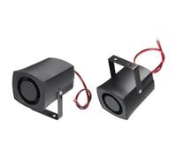 QUARKZMAN DC 12-24V 0.5mA Industrial Electrónica Alarma Zumbador Sirena Reversa Sonido y Seis-Tonos Alarma Bocina 105dB para Casa Seguridad, Garaje