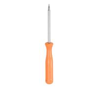 QUARKZMAN Destornillador Torx T3 de 4" de Longitud en Acero al Carbono No Magnético con Cabeza de Estrella de Seguridad de 6 Puntas, Mango Antideslizante, Color Amarillo