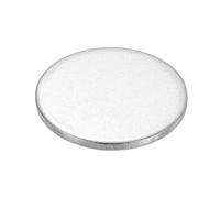 QUARKZMAN Discos De Acero Inoxidable De 1-11/32" (34mm) De Diámetro X 0.1" (2.5mm) De Grosor Láminas Redondas De Metal En Blanco Etiquetas Placas Planas Circulares Paquete De 12