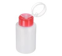 QUARKZMAN Dispensadores de Alcohol para Disolventes 180ml (6.1Oz) de Empuje Recto con Bomba Dispensadora de Líquido y Tapa de Acero Inoxidable para Acetona, Rojo