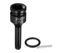 QUARKZMAN Enchufe Estrella Torx T52 1/2 Pulgada 6 Puntas Acero CR-MO | Para Impacto, Con Pasador Y Junta Tórica, Para Taladros Talleres Y Adaptadores