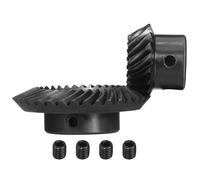 QUARKZMAN Engranaje Cónico Espiral Rectificado De 90 Grados 1:2 Para Eje Y Agujero, 2 Pcs Módulo 1.5 Agujero De 10mm 18 Dientes A Mano Izquierda Y Agujero De 12mm Con Chavetero 4x1.8mm 36