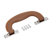 QUARKZMAN Equipaje Asas, 151 mm/5,94 pulgadas | Plástico Pull Asa Maleta Estuche Reemplazo Asas con Tornillos para Estuche Maleta Caja-Herramientas, Marrón
