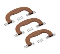 QUARKZMAN Equipaje Asas, 3 uds 151 mm/5,94 pulgadas Plástico Pull Asa Maleta Estuche Reemplazo Asas con Tornillos para Maletín Maleta Caja-Herramientas, Marrón