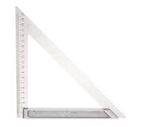 QUARKZMAN Escuadra De Carpintero De 8 Pulgadas Imperial De Aleación De Aluminio Herramienta De Medición Y Trazado Regla Triangular Metálica Transportador Para Carpintería Y Ebanistería