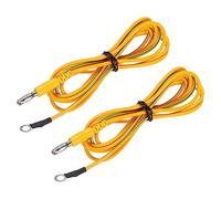 QUARKZMAN ESD Conexión Cables, 1,8 m/71" Antiestático Tierra Cable Amarillo, para Eliminar Conductor Electrostática, Paquete de 2
