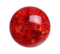 QUARKZMAN Esfera De Cristal Redonda 50mm / 2" Bola Sólida De Cristal De Vidrio Para Decoración Del Hogar Adorno Regalo Artesanía Feng Shui Adivinación Decoración De Fuente Roja