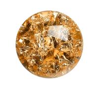 QUARKZMAN Esfera De Cristal Redonda 50mm / 2" Bola Sólida De Vidrio Decorativa Para Decoración Del Hogar Adorno Regalo Artesanía Feng Shui Adivinación Decoración De Fuente Ámbar
