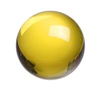 QUARKZMAN Esfera De Cristal Redonda, 60mm / 2.4" Bola De Cristal Sólida De Vidrio Para Decoración Del Hogar, Adorno, Regalo, Artesanía, Feng Shui, Adivinación, Decoración De Fuente, Dorado