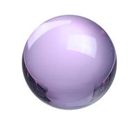 QUARKZMAN Esfera De Cristal Redonda, 60mm / 2.4" Bola De Cristal Sólida De Vidrio Para Decoración Del Hogar, Adorno, Regalo, Artesanía, Feng Shui, Adivinación, Decoración De Fuente, Morado