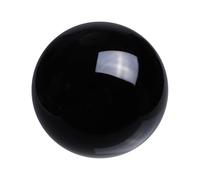 QUARKZMAN Esfera De Cristal Redonda 60mm / 2.4" Bola Sólida De Vidrio Para Decoración Del Hogar Adorno Regalo Artesanía Feng Shui Adivinación Decoración De Fuente Negro