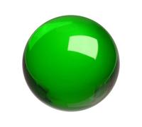 QUARKZMAN Esfera De Cristal Redonda 70mm / 2.8" Bola De Cristal Sólida De Vidrio Para Decoración Del Hogar Adorno Regalo Artesanía Feng Shui Adivinación Decoración De Fuente Verde