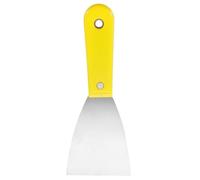 QUARKZMAN Espátula de Acero al Carbono de 3" con Mango de Plástico para Esparcir agramasa en Seco para Yeso, Ideal para Raspar Papel Tapiz y Pintura