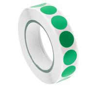 QUARKZMAN Etiquetas de Control de Calidad de Inventario de 13 mm/0.5" en Verde para Inventario de Almacén, 1 Rollo de 1000 Piezas