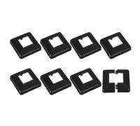 QUARKZMAN Faldón de Poste, 8 Piezas de 50x50mm/2"x2" Cubierta de Base de Poste de Plástico Estilo Dividido para Barandilla de Escalera, 113x113mm/4.4"x4.4"(L*W)(en General)