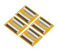 QUARKZMAN FFC FPC Extensión Placa PCB Extensión ZIP HDD Conector 30 Pasador 0,5mm Paso Único Lado para LCD 3D Impresora Cámara DVD TV Portátil Paquete de 4