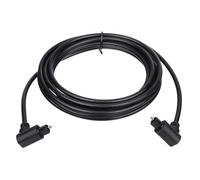 QUARKZMAN Fibra Óptica Audio Cable Doble 90 Grados Digital Audio Óptico Cable 9.8 Pies Largo TOS Óptico Enlace Cable PVC Plástico Conector para TV DVD Amplificador Estéreo Negro