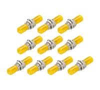 QUARKZMAN Fibra Óptico Acoplador ST a ST UPC, Único Modo Adaptador Simplex, ST-ST UPC, para Red Internet Conector, 10uds