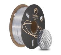 QUARKZMAN Filamento PLA Seda 1.75mm 1KG/2.2LB Alto Brillo Para Impresora 3D, Resistencia Mejorada, Precisión Dimensional +/- 0.02mm Para Impresora 3D, Plata