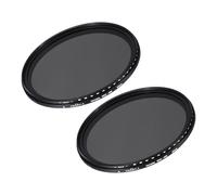 QUARKZMAN Filtro de Lente Variable de Densidad Neutra ND2-400 Filtro de Lente ND Circular de 82mm Filtro de Escala de Grises para Fotografía de Cámara Lente 2 Pcs