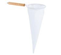 QUARKZMAN Filtros De Café, Bolsas Filtro De Tela De Franela Con Mango De Madera, Colador De Café De Tela Reutilizable Hecho A Mano, Blanco