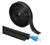 QUARKZMAN Funda para Organizar Cables De 20 Pies, 1/4 Pulgada De Diámetro Interior Cubierta Aislante Protectora Encajable para Subestaciones, Redes Eléctricas De Alto Voltaje, Negro