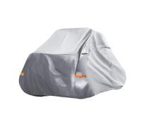 QUARKZMAN Funda UTV Lado a Lado Cubierta Todo Clima Impermeable Exterior Sol Lluvia Sombra Almacenamiento Protección Completa 210D-PU Tono Plateado 122.05" para Polaris para Honda