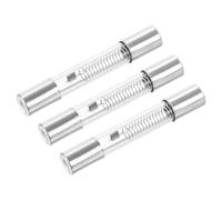 QUARKZMAN Fusible de Microondas 0.8A 5Kv x 3Pcs Tubo de Vidrio de Protección Universal Reemplazo para Horno de Microondas, [Tono Plateado]