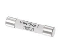 QUARKZMAN Fusible de Multímetro 1000V 500Ma x 1 Pieza 6.3 x 32mm Fusibles de Acción Rápida de Cerámica para Reemplazo [Tono Plateado Blanco]