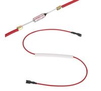 QUARKZMAN Fusible Térmico Universal Para Olla Arrocera, 165°C 10A 250V Fusible Térmico De Metal Con Terminales En Ambos Extremos Y Funda De Fibra De Vidrio Para Reparación Eléctrica