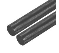 QUARKZMAN Grafito Varilla Grafito Agitación Varilla Cilindro Varilla Carbón Varilla 305x19mm Negro para Electrodo Fundición Fundición Crisoles Paquete de 2