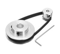 QUARKZMAN GT-2 Rueda Sincrónica 20&60 Dientes 5&10mm Agujero Rueda de Polea de Temporización de Aleación de Aluminio con Longitud 200mm Ancho 6mm Correa (20-60T-5&10B-6)