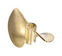 QUARKZMAN Hélice para Barco RC, Hélices De Aleación De Aluminio 2 Palas Diámetro del Agujero 3.18mm OD 32mm Paso 1.4mm Rotación CW Sentido Horario para Barco RC, Modelo De Barco DIY