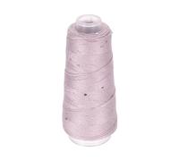 QUARKZMAN Hilo De Algodón Seda Mercerizado Mezcla De Algodón Seda Con Lentejuelas, Hilo Metálico De 6 Hebras Para Tejer Y Crochet Manual Proyectos DIY, 50g (Lila Claro)