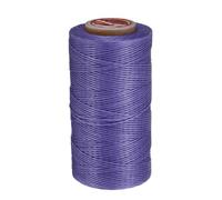 QUARKZMAN Hilo De Cera Plano Para Coser Cuero, 200m / 219 Yardas Hilo De Poliéster Encerado, Cordón De Costura Encerado 210D Para Manualidades En Cuero, Pulseras Trenzadas, Morado Claro