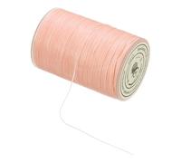 QUARKZMAN Hilo Encerado 0.45mm Hilo Encerado 87 Yardas Cuerda Encerada Cordón De Cuero para Hacer Pulseras, Collares, Abalorios, Fabricación De Joyas Y Manualidades DIY (Rosa Claro)